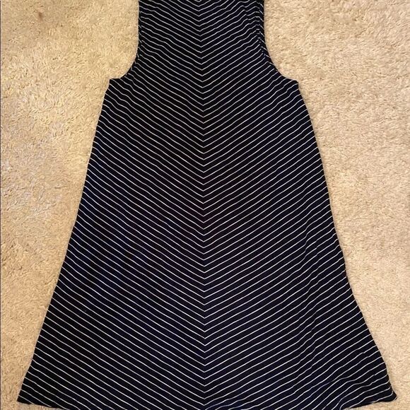 Madewell Navy/White High Point Tank Dress Sz Small - Picture 4 of 5